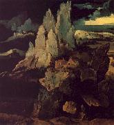 Joachim Patenier Saint Jerome in a Rocky Landscape oil painting